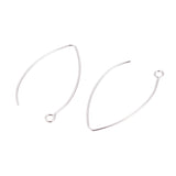 Stainless Steel V-Shape Earring Hooks 100/pk
