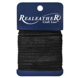 Realeather Suede 1/8" Lace 8yd Black