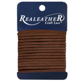 Realeather Suede 1/8" Lace 8yd Chocolate
