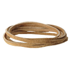 Realeather Suede 1/8" Lace 8yd Toast