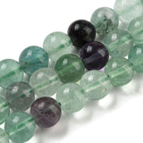 Rainbow Fluorite Beads 8mm Round (Natural) 15-16" Strand