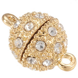 Magnetic Rhinestone Clasp 12mm Gold 1/pk