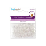 Clear Tube Earring Backs 320/pk