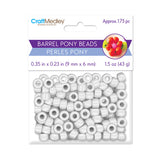 Crow/Pony Beads Opaque White 175/pk