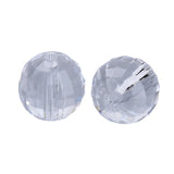 Faceted Plastic Beads 22mm Transparent Crystal 500g
