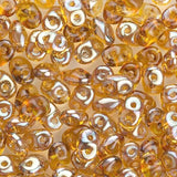 *Czech Miniduo Beads Topaz Celsian 8g