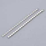 Rhinestone Chain Tassels, 1 Strand Silver 4/pk