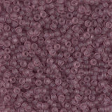 11/0 Miyuki Seed Beads #0142F Tr Matte Smoky Amethyst 22g