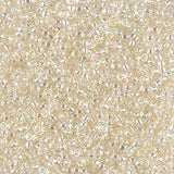 11/0 Miyuki Seed Beads #2442 Crystal Ivory Gold Luster 22g