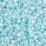 11/0 Toho Seed Beads #124 Op Lustered Pale Blue 8-9g Vial