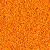 15/0 Miyuki Seed Beads #0405 Opaque Tangerine 8.2g