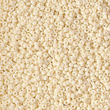 15/0 Miyuki Seed Beads #0491 Opaque Ivory 8.2g