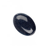 Gemstone Cabs, Oval 13x18mm Goldstone Blue (Synthetic/Dyed) 2/pk