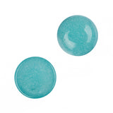 Gemstone Cabs, Round 12mm Jade Aqua (Natural/Dyed) 2/pk
