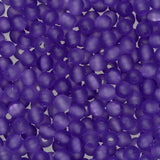 Round Fishing Beads 5mm Matte Oiled Amethyst Approx 55g