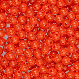 Round Fishing Beads 5mm Gold Flake Fire Red Approx 55g
