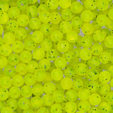 Round Fishing Beads 5mm Nickel Flake Matte Oiled Lure Yellow 55g