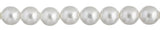 Perles de verre tchèques 4mm blanc 45/fil