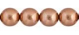 Czech Glass Pearls 8mm Rose Gold 22/Strand