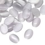 Cat Eye Cabochons, Oval 18x13mm Smoke 10/pk