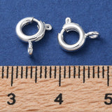 Spring Ring Clasp 6mm Silver 10/pk