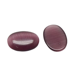 Cat Eye Cabochon Oval 18x13mm Purple 10/pk