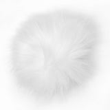 Pom Pom Faux Fur 5" White