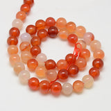 Carnelian Beads 8mm Round (Natural) 15-16" Strand