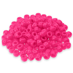 Crow/Pony Beads Opaque Dark Pink 175/pk