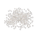 2mm Crimp Beads Silver 100/pk