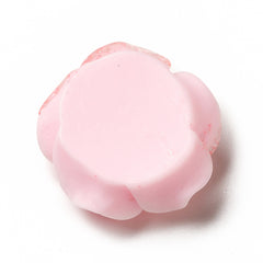 Resin Cabochon Flower 19mm Glitter Pink 10/pk