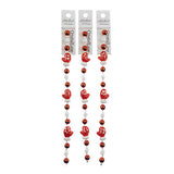 Crystal Lane Holiday Lampwork Red Mittens 7" Strand