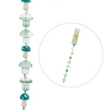 Crystal Lane Mushrooms 13x14mm Blue/Green 7in