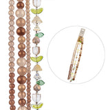 Crystal Lane Tulips, Pears & Rounds Brown Mix 7in