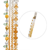 Crystal Lane Teardrops, Pears & Rondelles Honey Mix 7in