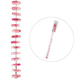 Crystal Lane Flower Caps 13mm Red 7in