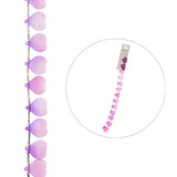 Crystal Lane Petals 12x14mm Purple & Pink Heart 7in
