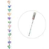 Crystal Lane Flowers 6x8mm Multi Colour 7in