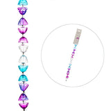 Crystal Lane Lotus 10mm Purple & Blue Mix 7in