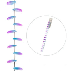 Crystal Lane Petals 12x16mm Blue & Purple 7in