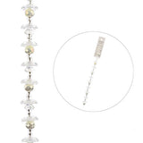Crystal Lane Flower Caps, Pears & Flowers White 7in