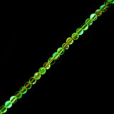 Crystal Lane Glow in the Dark 6mm Round Beads Purple AB 7" Strand