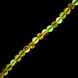 Crystal Lane Glow in the Dark 8mm Round Beads Pink AB 7" Strand