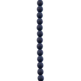 Czech Glass Beads 4mm Round Velvet Black 46/Strand