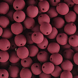 Czech Glass Beads 8mm Round Velvet Maroon Brown 23/Strand