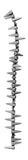 Czech Glass Spike Beads 5x13mm Black Chrome Fullcoat 36/strand