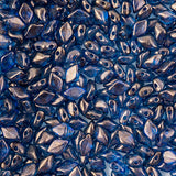 Matubo Czech Gemduo Beads Crystal Halo Cerulean Blue 13g