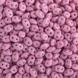 Matubo Czech Superduo Beads Chalk Lila Luster 22g