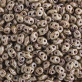 Matubo Czech Superduo Beads Chalk Green Glaze 22g