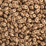 Matubo Czech Superduo Beads Crystal Bronze Pale Gold 22g